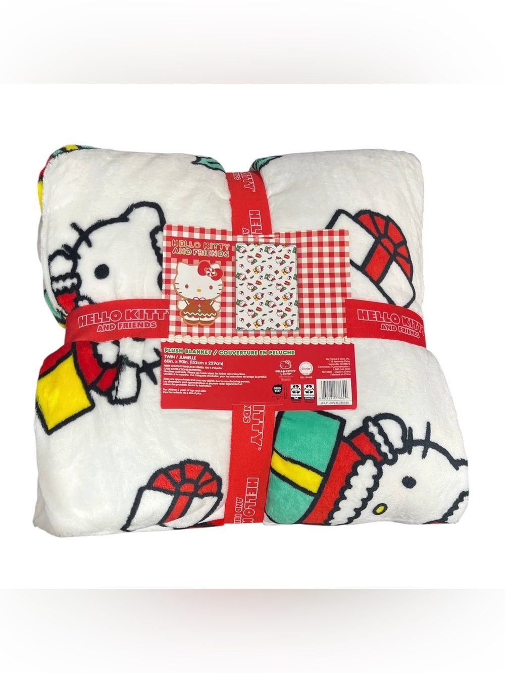 Hello Kitty Holiday Plush Throw